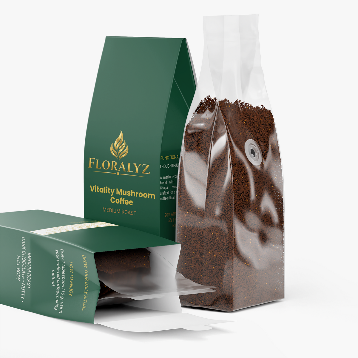 Vitality Mushroom Coffee – Lion’s Mane + Chaga