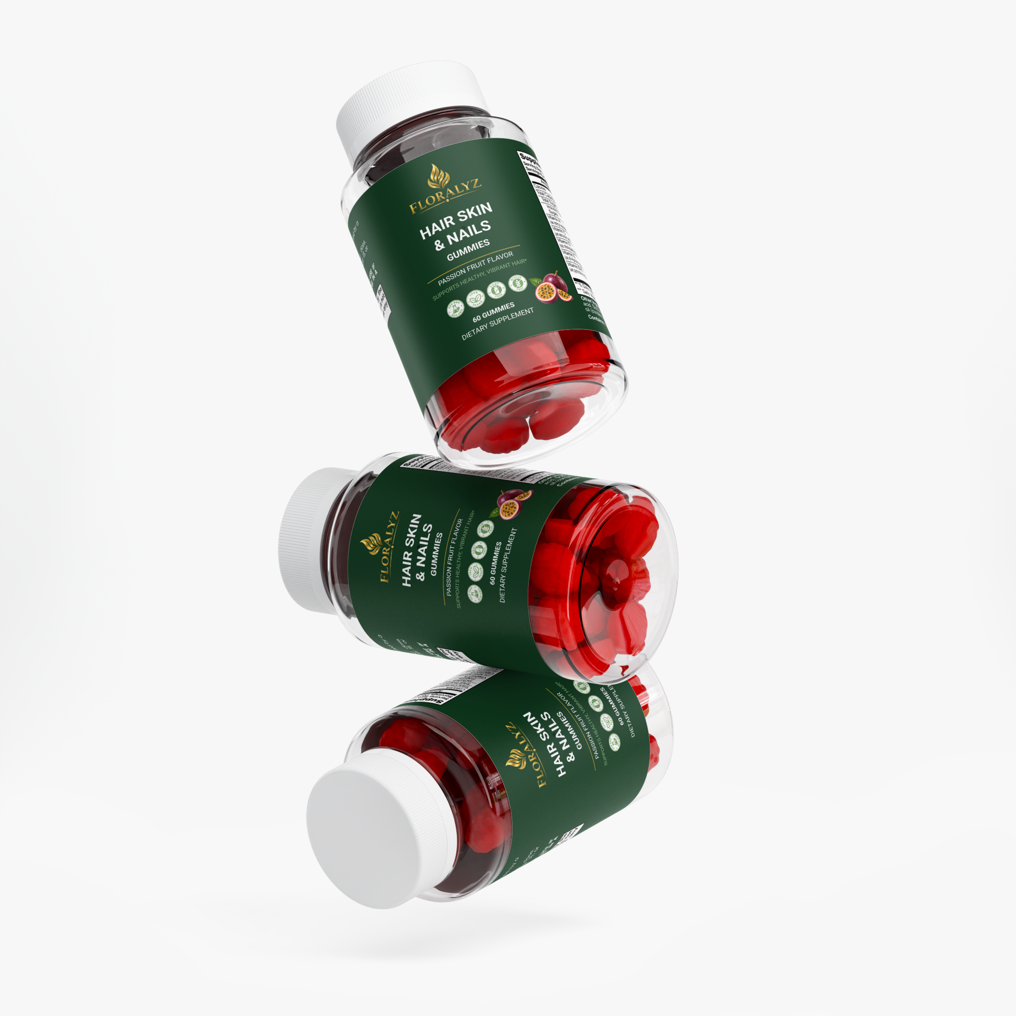 FLORALYZ Hair, Skin & Nails Gummies, product view 4