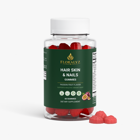 FLORALYZ Hair, Skin & Nails Gummies bottle, product view 2