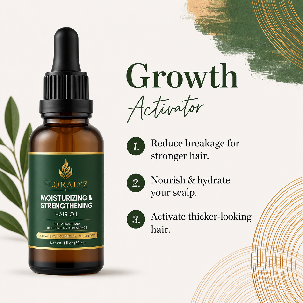 Moisturizing & Strengthening Hair Oil